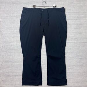 Columbia Plus Sz 24W Pants Black Stretch Drawstring Vacay Hiking Outdoor Travel